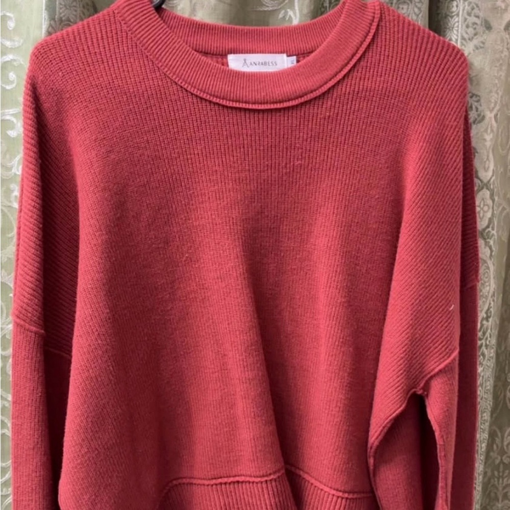 Amazon Women's Rich Red Cowl Neck Sweater
